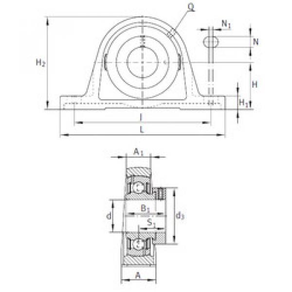 Bearing housed units PASE1-1/2 INA #1 image