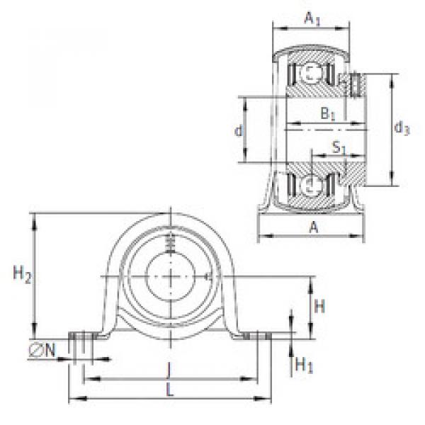 Bearing housed units PB25 INA #1 image