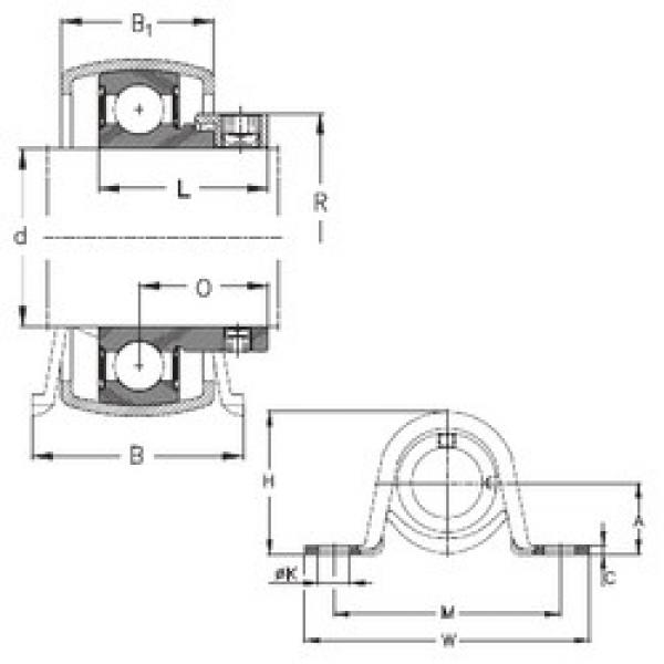 Bearing housed units PB17 NKE #1 image