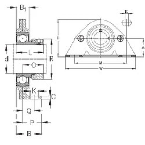 Bearing housed units PBS20 NKE #1 image