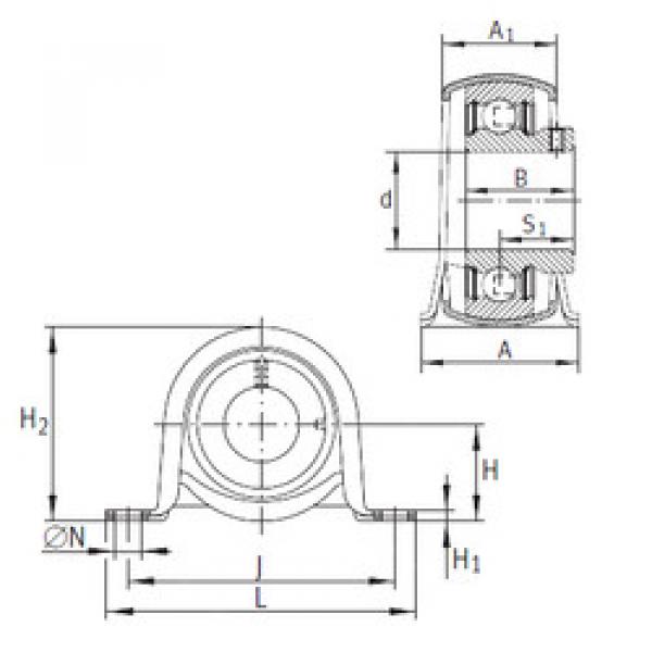 Bearing housed units PBY12 INA #1 image