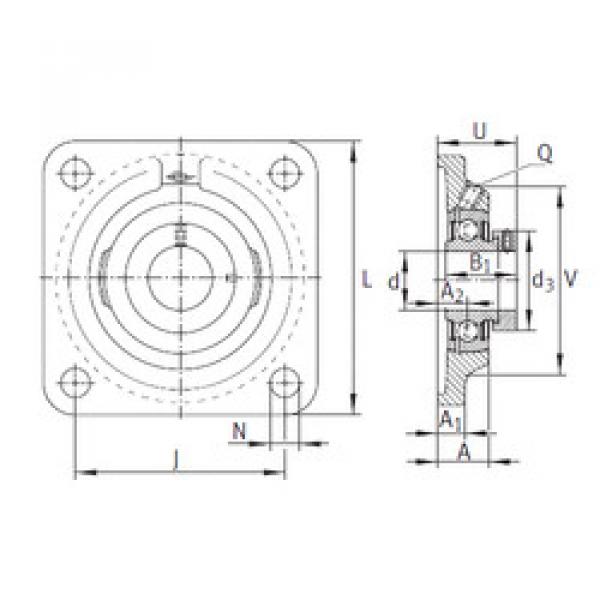 Bearing housed units PCF25 INA #1 image