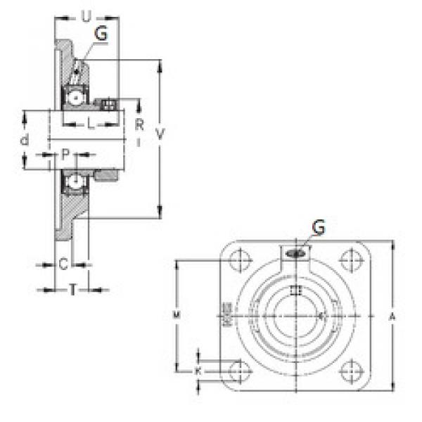 Bearing housed units PCF30 NKE #1 image