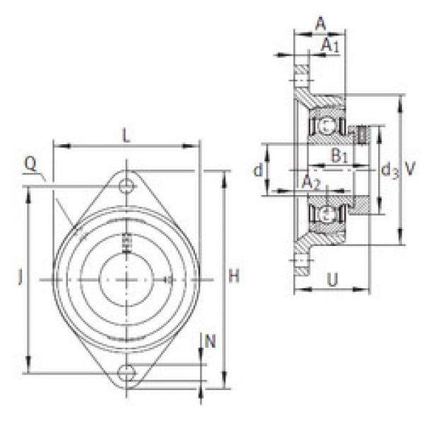 Bearing housed units PCFT17 INA #1 image