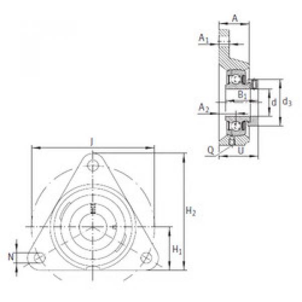 Bearing housed units PCFTR15 INA #1 image