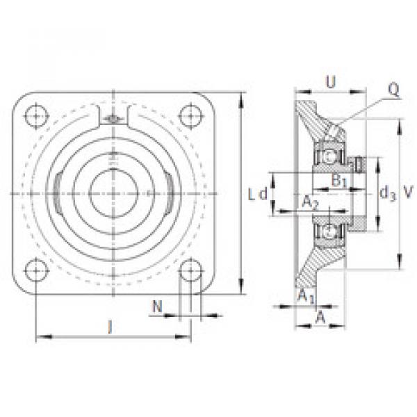 Bearing housed units PCJ1-1/2 INA #1 image