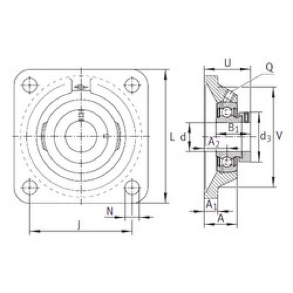 Bearing housed units PCJ20-N-FA125 INA #1 image