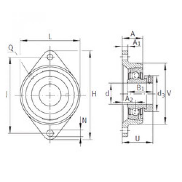 Bearing housed units PCJT1-1/8 INA #1 image