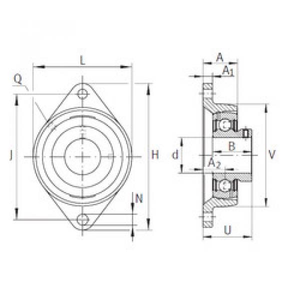 Bearing housed units PCJTY1-1/2 INA #1 image