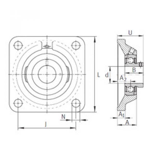 Bearing housed units PCJY1-3/16 INA #1 image