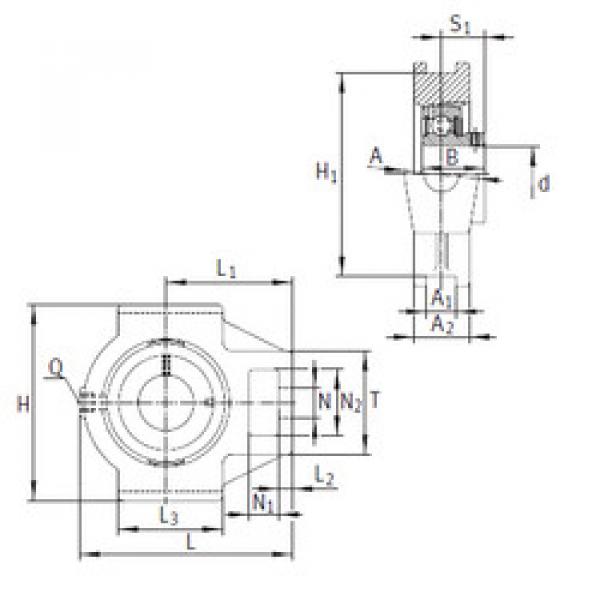 Bearing housed units PTUEY25 INA #1 image