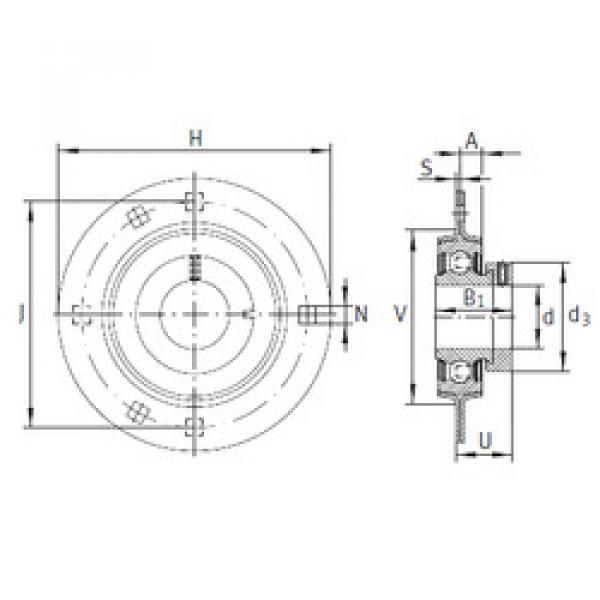 Bearing housed units RA25 INA #1 image