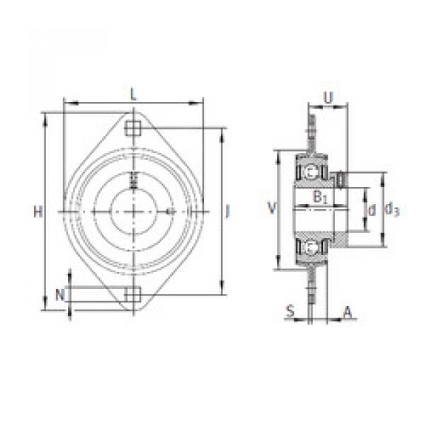 Bearing housed units RALT25 INA #1 image