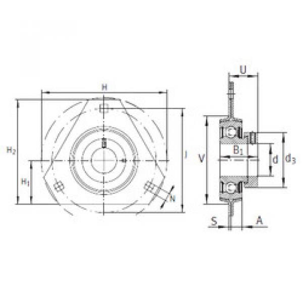 Bearing housed units RATR20 INA #1 image