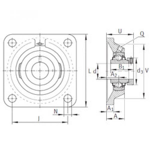 Bearing housed units RCJ1-1/4 INA #1 image