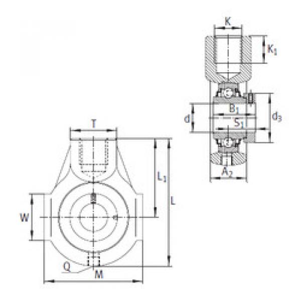 Bearing housed units RHE20 INA #1 image