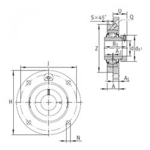 Bearing housed units RME100 INA #1 image