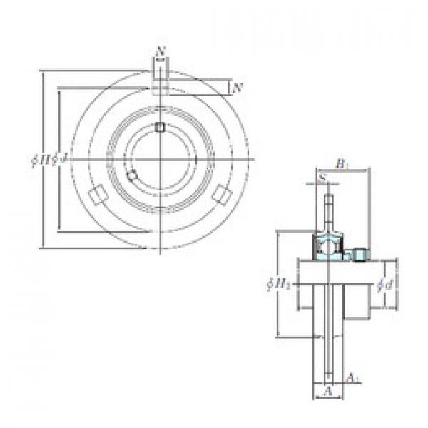 Bearing housed units SAPF203 KOYO #1 image