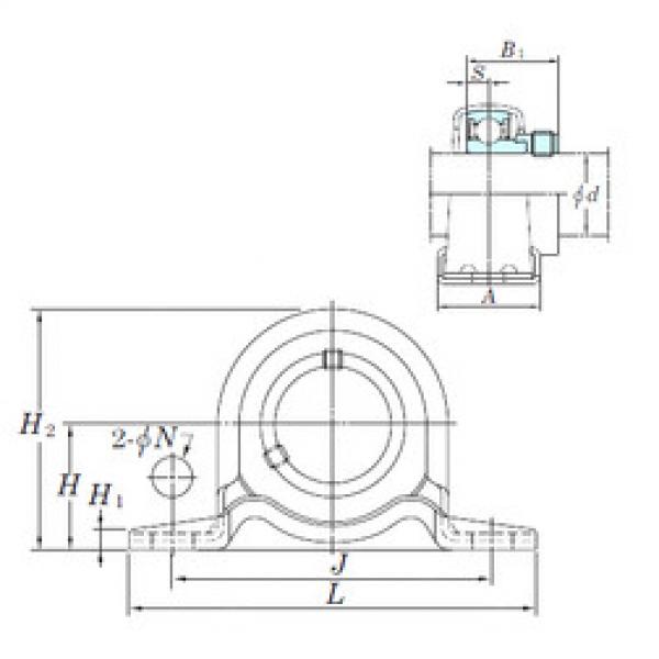 Bearing housed units SAPP201-8 KOYO #1 image