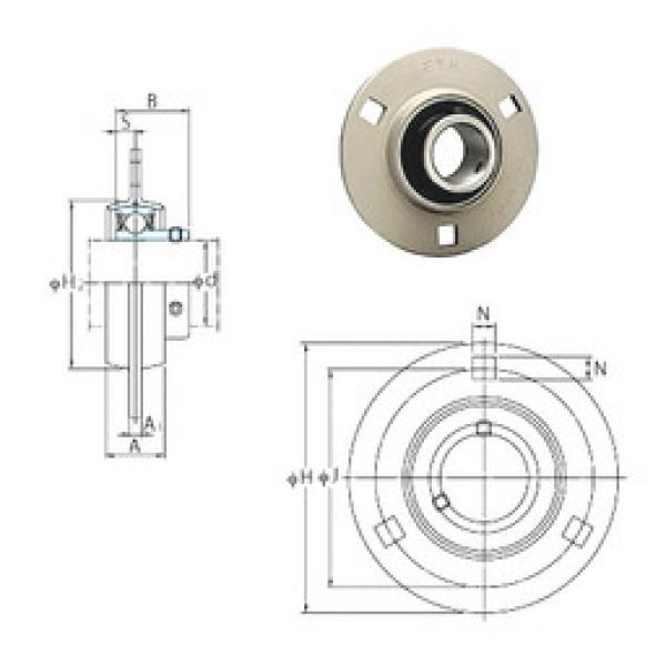 Bearing housed units SBPF201-8 FYH #1 image