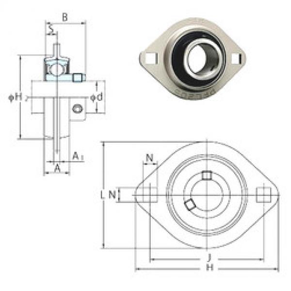 Bearing housed units SBPFL201 FYH #1 image