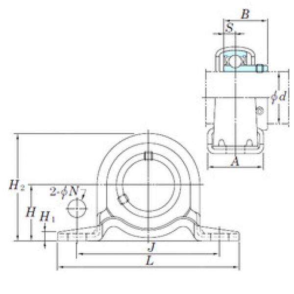 Bearing housed units SBPP202-10 KOYO #1 image