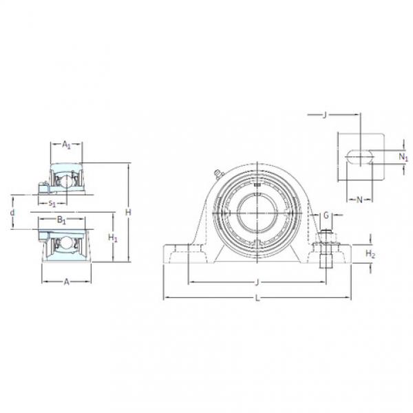 Bearing housed units SYJ 40 KF+H 2308 SKF #1 image