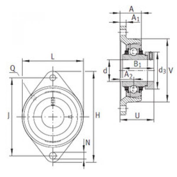 Bearing housed units TCJT25-N INA #1 image