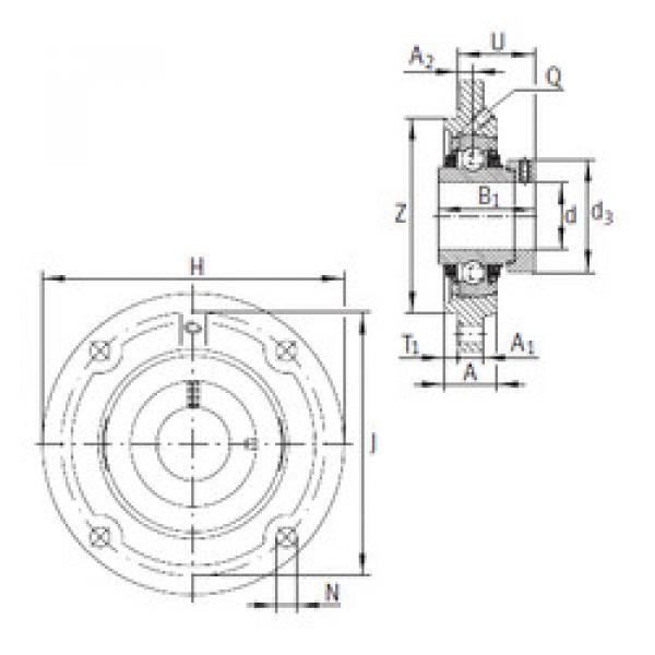 Bearing housed units TFE25 INA #1 image