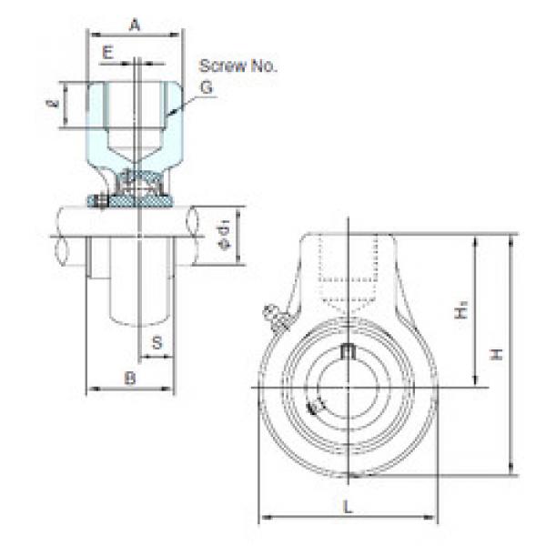 Bearing housed units UCECH204 NACHI #1 image