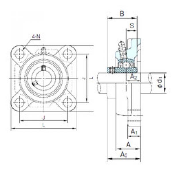 Bearing housed units UCF201 NACHI #1 image