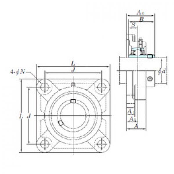 Bearing housed units UCF201E KOYO #1 image