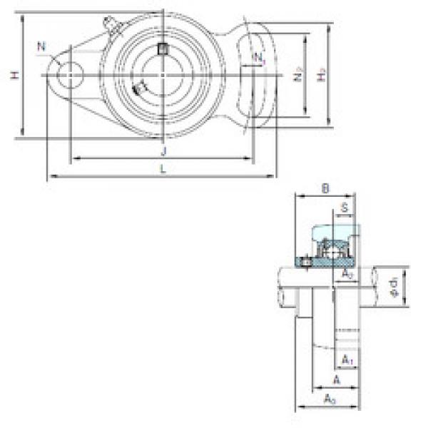 Bearing housed units UCFA210 NACHI #1 image