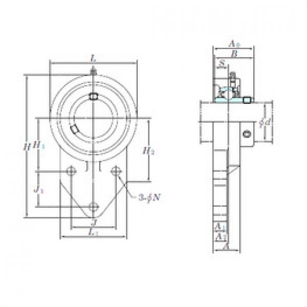 Bearing housed units UCFB201-8 KOYO #1 image