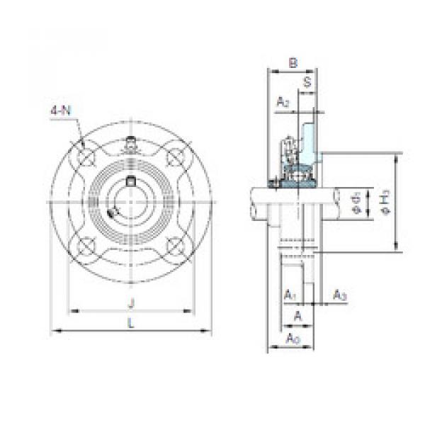 Bearing housed units UCFC201 NACHI #1 image