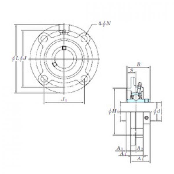 Bearing housed units UCFCX05E KOYO #1 image