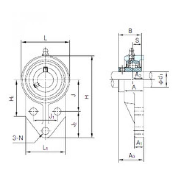 Bearing housed units UCFK203 NACHI #1 image