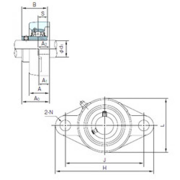 Bearing housed units UCFL204 NACHI #1 image