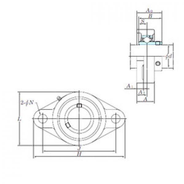 Bearing housed units UCFL201-8 KOYO #1 image