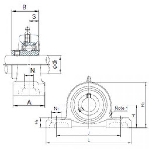 Bearing housed units UCP201 NACHI #1 image