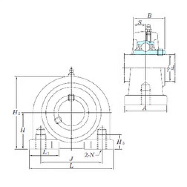 Bearing housed units UCPA201 KOYO #1 image