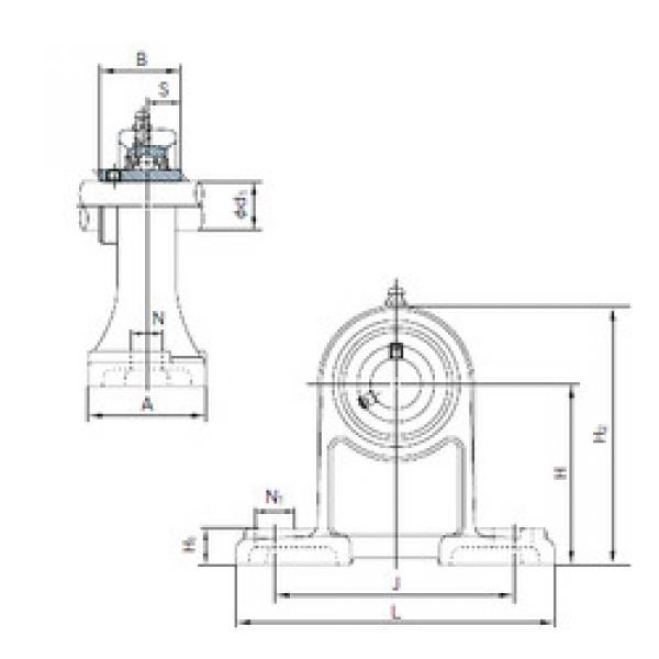 Bearing housed units UCPH204 NACHI #1 image