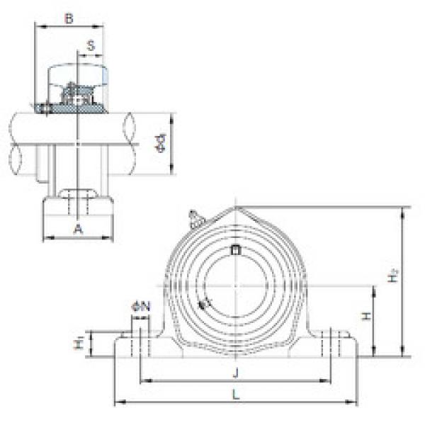 Bearing housed units UCPK211 NACHI #1 image