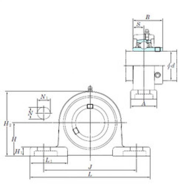 Bearing housed units UCSP204H1S6 KOYO #1 image