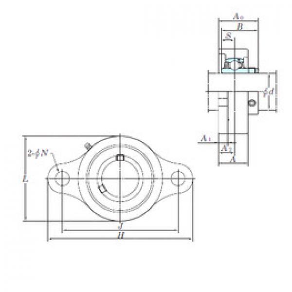 Bearing housed units UCSFL208H1S6 KOYO #1 image