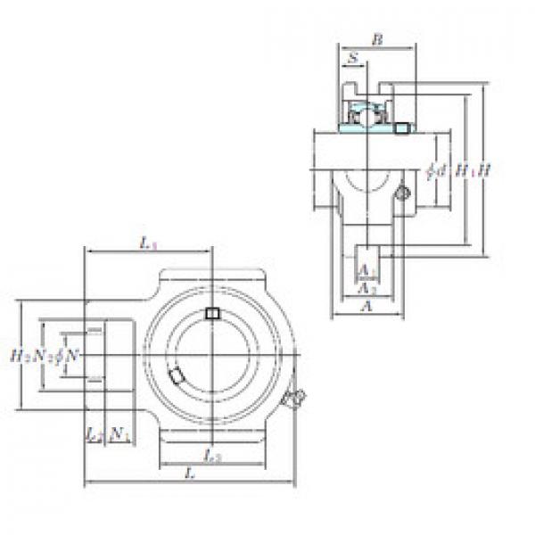 Bearing housed units UCST205H1S6 KOYO #1 image