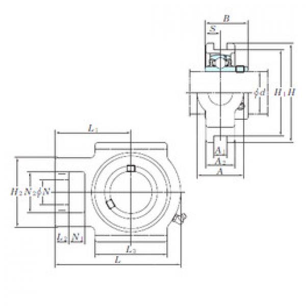 Bearing housed units UCT201E KOYO #1 image