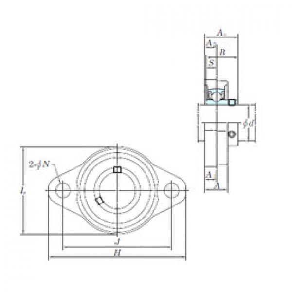 Bearing housed units UFL001 KOYO #1 image