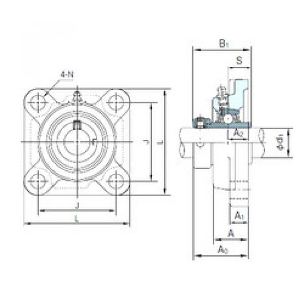 Bearing housed units UGF205 NACHI #1 image