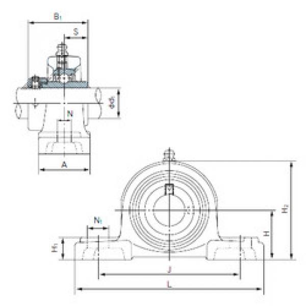 Bearing housed units UGP206 NACHI #1 image